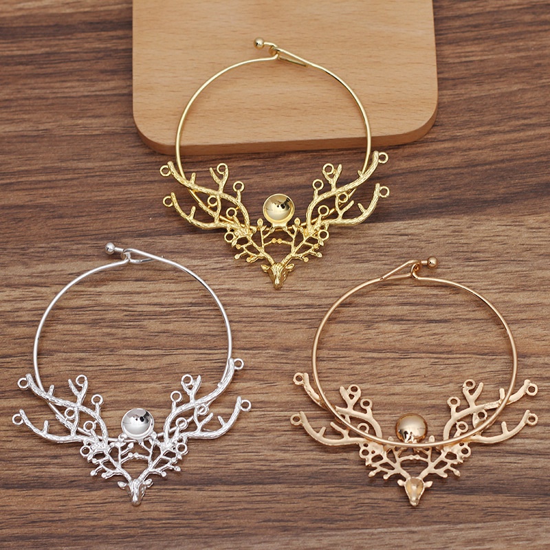 Khoen móc tóc cài tóc gắn phiến 64mm nguyên liệu làm trang sức cổ trang cosplay cổ phục có màu KC