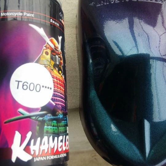 Sơn Samurai màu 3D xanh rêu Khameleon K7/T600 chính hãng, sơn xịt dàn áo xe máy chịu nhiệt, chống nứt nẻ, kháng xăng