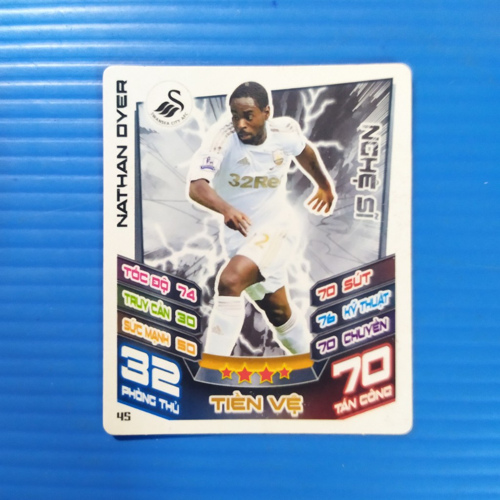 [Một thẻ] Thẻ cầu thủ bóng đã thẻ Poca Match Attax 12-13 mùa 2012-2013 thẻ cũ 2nd tổng hợp 3