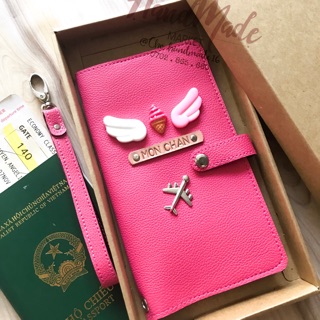 (Chat chốt tên-chọn màu)passport cover  dài- vỏ hộ chiếu dài