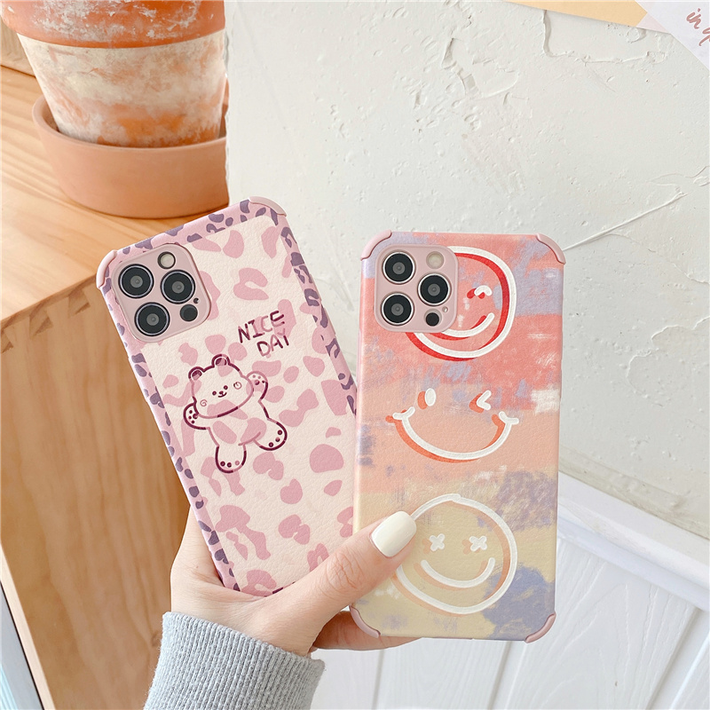 Ốp Điện Thoại Nhựa Mềm In Hình Gấu Cho Iphone 12 Mini Pro Max 11 7 8 Plus | BigBuy360 - bigbuy360.vn
