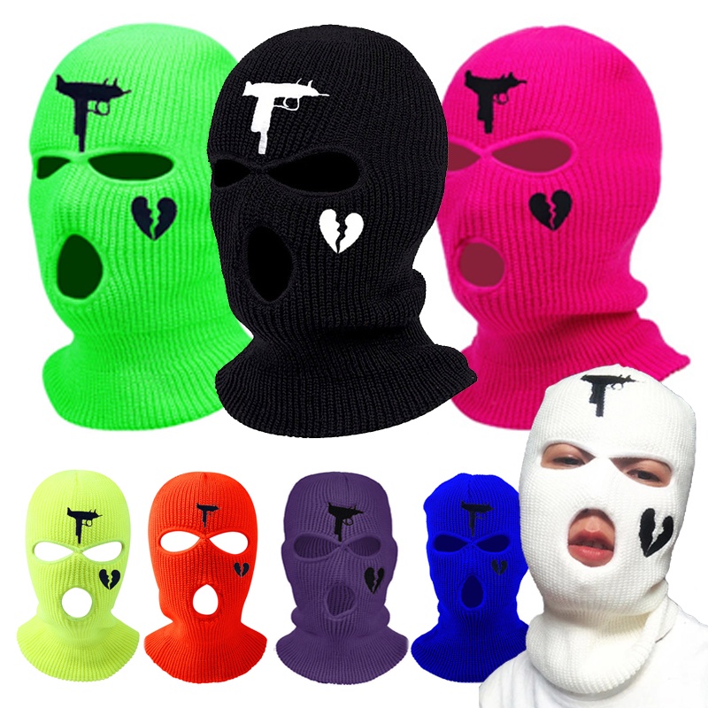 Mũ beanie Mặt Nạ Toàn Diện 3 Lỗ Giữ Ấm Mùa Đông