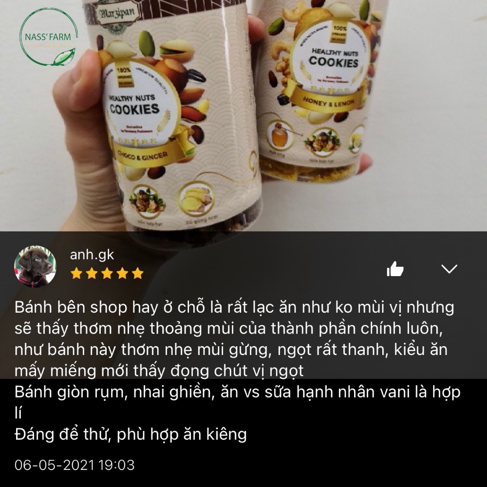 [Giảm 8%] [BỮA ĂN EATCLEAN] Bánh Healthy DARK CHOCOLATE & GỪNG mix hạt dinh dưỡng