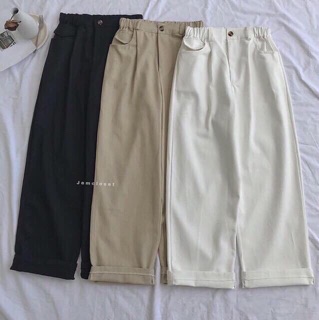 Quần kaki ống rộng