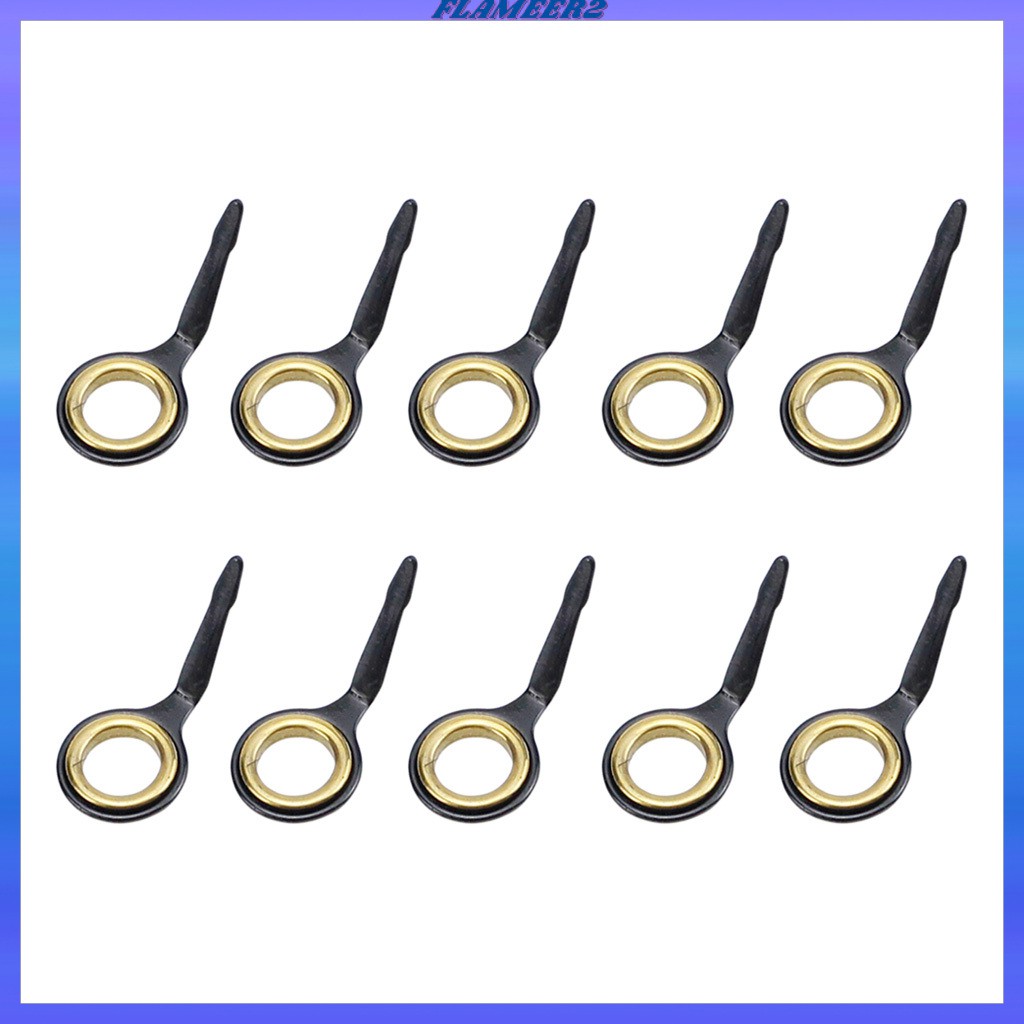 10x Stainless Steel Fishing Rod Guides Fishing Rod Tip Repair Kit