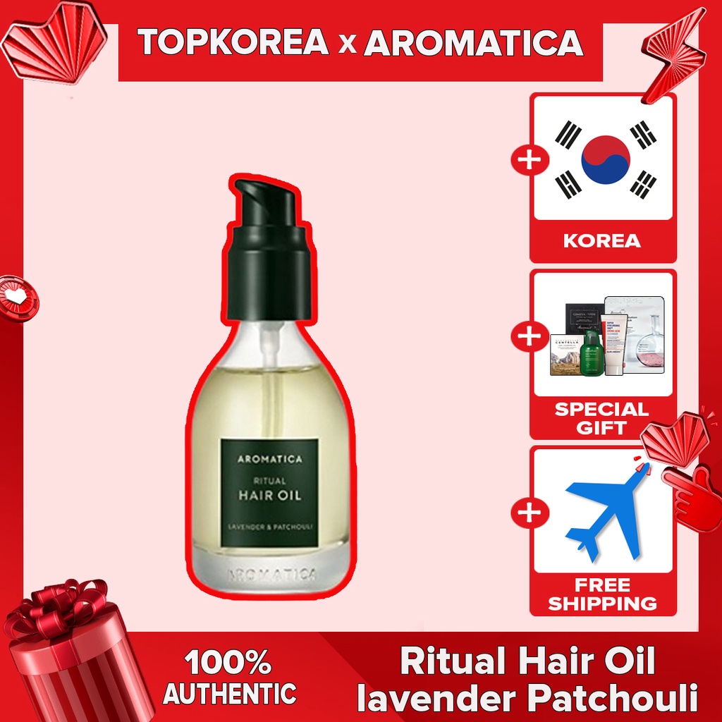 << ★Aromatica★Ritual Hair Oil Lavender Patchouli 50ml >> Tinh dầu hoa oải hương 50ml hương hỗ trợ giảm rụng tóc