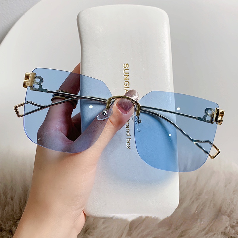 Kính Mát Gọng Vuông Thời Trang Đi Biển Cho Nam Và Nữ