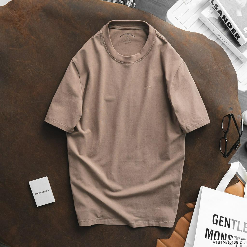 Áo thun thời trang nam tay ngắn, áo thun trơn chất vải cotton 4 chiều siêu mịn mát 64082