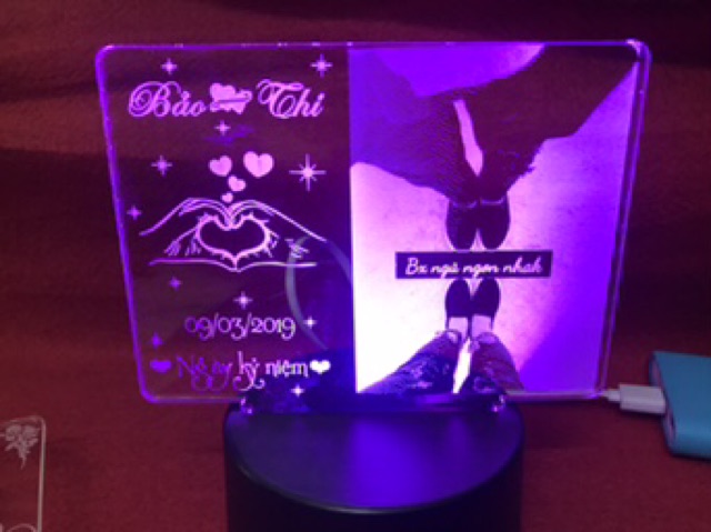 Đèn led 3d, quà tặng sinh nhật độc đáo