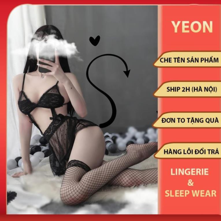 Nội Y Nữ Ren Lưới Siêu Sexy - Đầm Ngủ Sexy Váy Lưới Xếp Ly Y2 * 😍