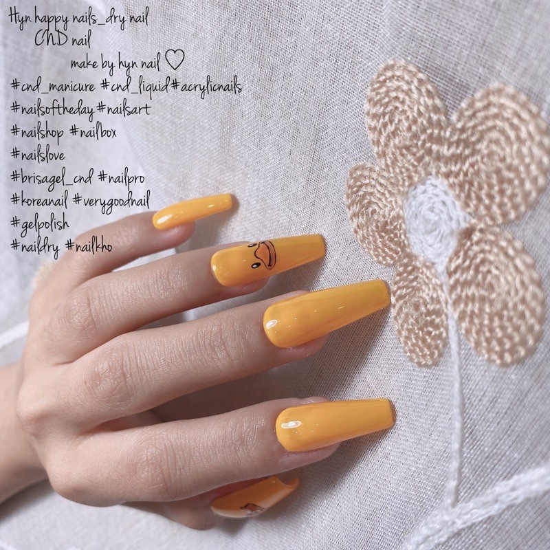 Nails box NB32 mẫu nails con vịt vàng, kích thước móng tay phổ thông