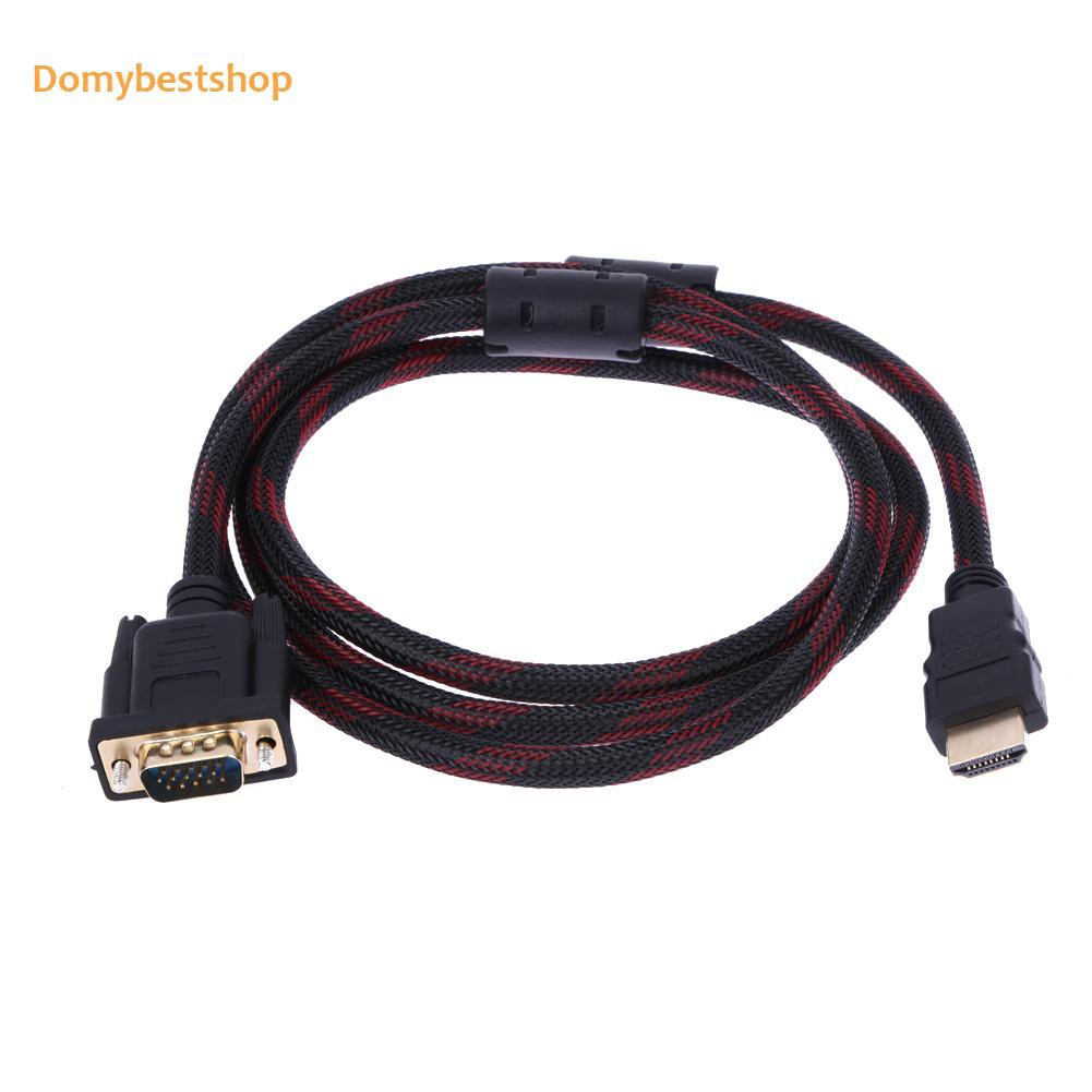 Cáp chuyển đổi đầu hdmi sang vga 15 chân với cáp âm thanh usb cho hdtv