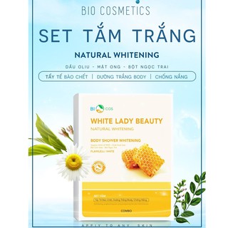 Combo Tắm Trắng BioCos Dưỡng Trắng Body