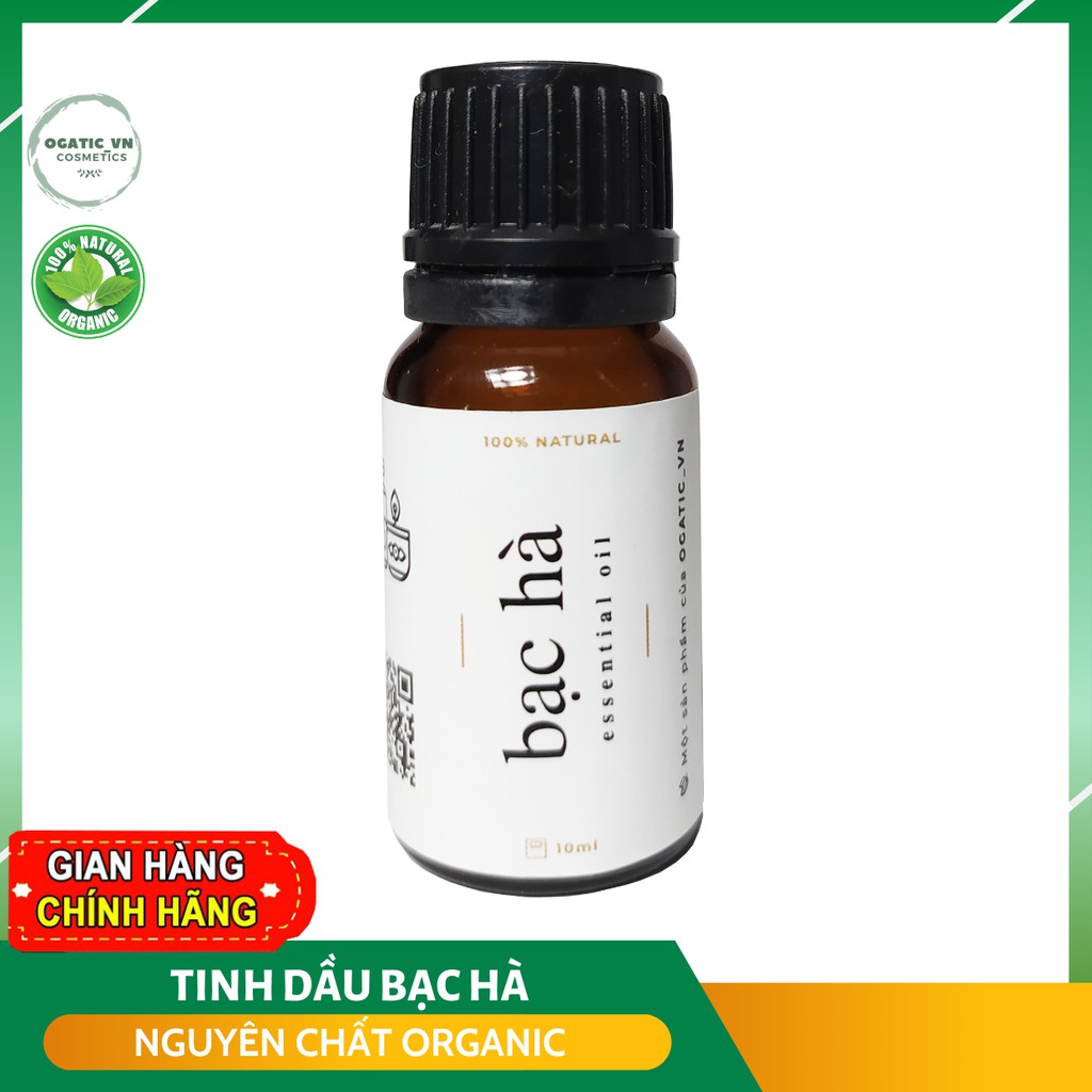 Tinh dầu Bạc Hà Ogatic_vn 10ml | Peppermint Essential Oil | Nhập khẩu Ấn Độ