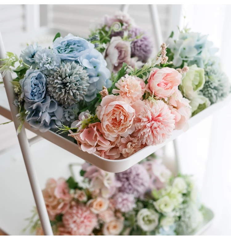 Bó hoa giả trang trí nhà cửa sang trọng