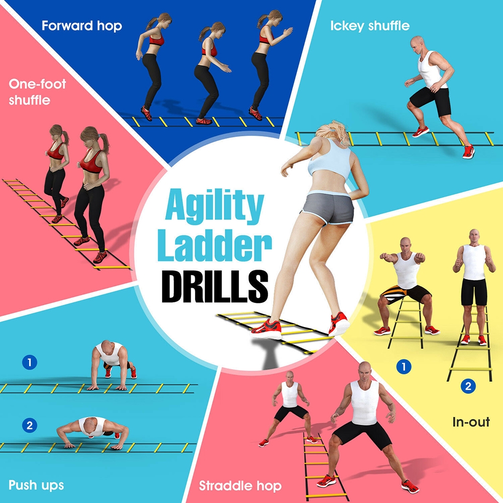 👗KAREN💍 10 Cones Feet Football Basketball Fitness Agility Training Ladder