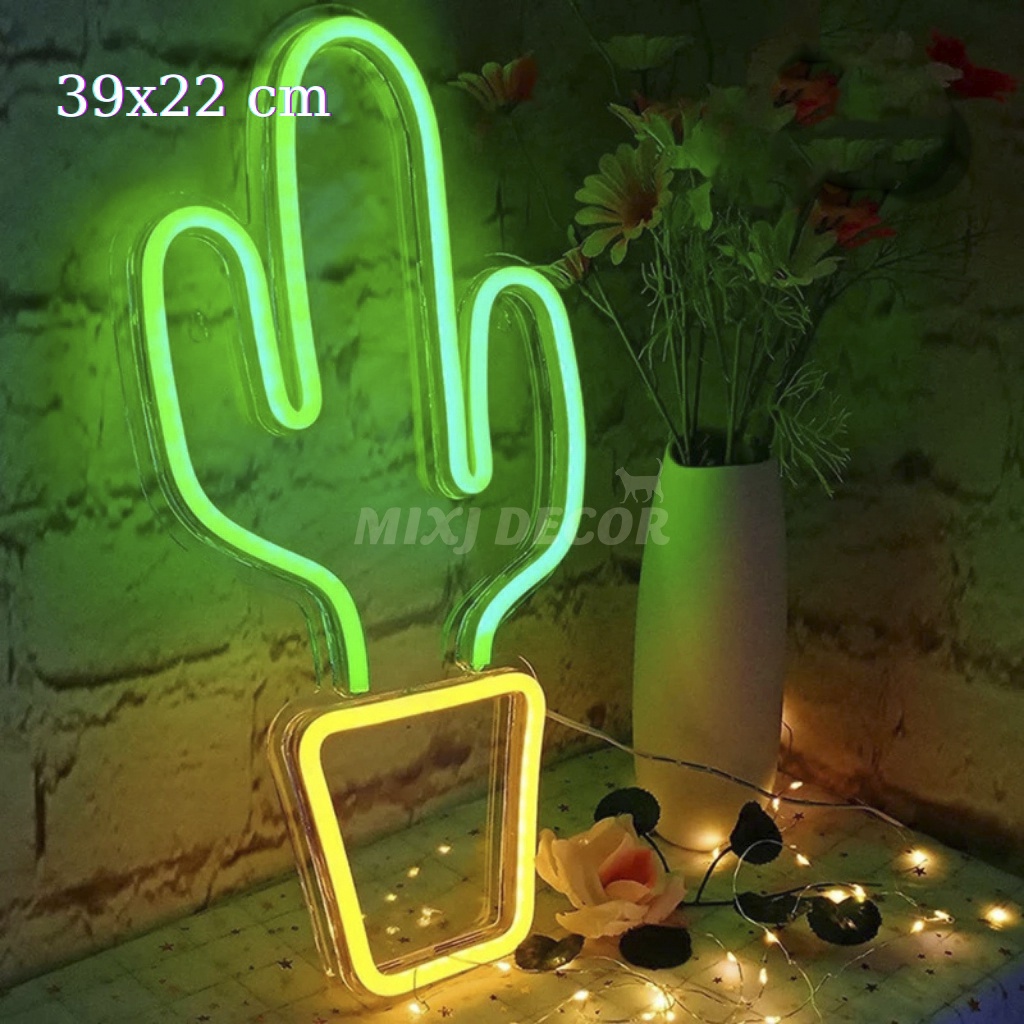Đèn trang trí nhiều hình, Đèn led Neon light ,Tường 50 mẫu đẹp,