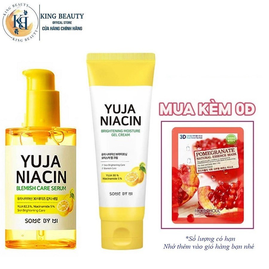 Combo 2 Sản Phẩm Dưỡng Ẩm, Trắng Da Chiết Xuất Quả Thanh Yên Some By Mi Yuja Niacin 30 Days (Serum 50ml + Kem 100ml)