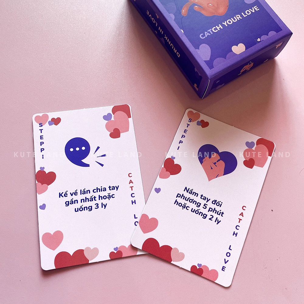 Bộ Bài Catch Your Love Dành Cho Cặp Đôi Hẹn Hò Đi Chơi Drinking Game 60 Lá Giúp Gắn Kết Tình Cảm Đôi Lứa CYLOVE