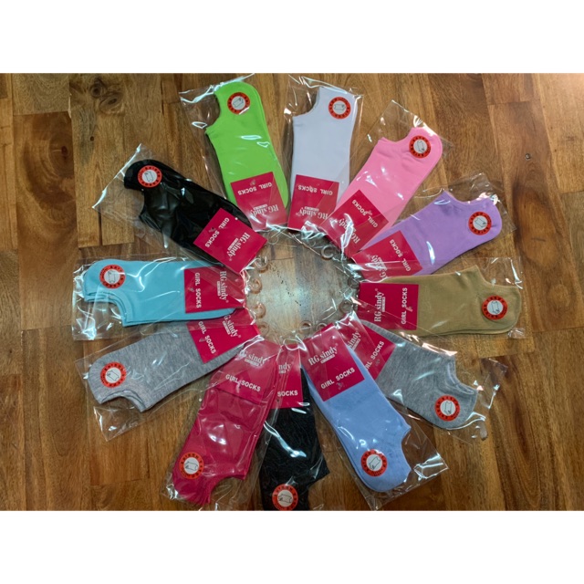 combo 6 đôi tất trơn nữ