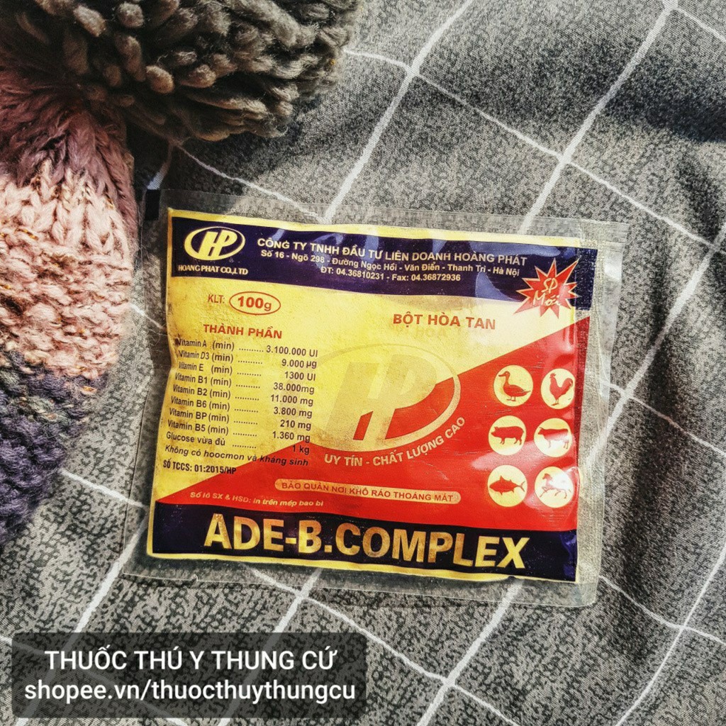 ADE B.COMPLEX - Vitamin bồi dưỡng cơ thể, tăng trưởng nhanh cho lợn gà, gia súc gia cầm