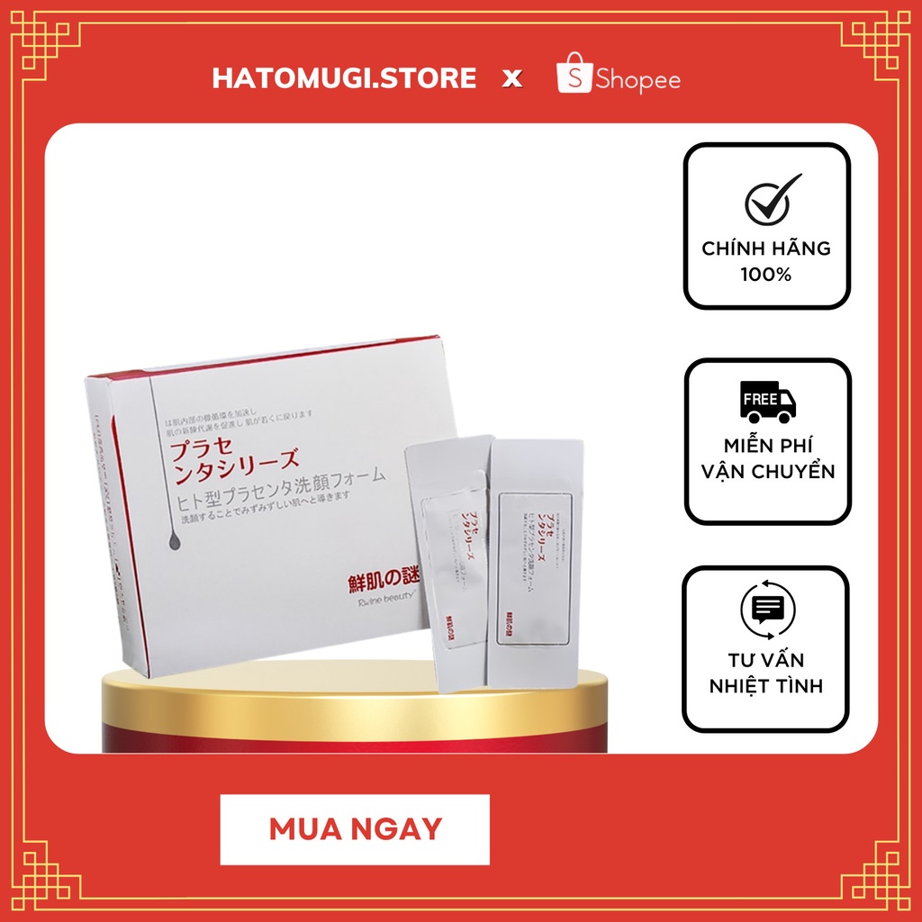 Mặt Nạ Ủ Trắng Nhau Thai Nhật Bản [Trắng 100%-Hàng Auth] Gói Ủ Trắng Face Nhau Thai Cừu Nội Địa Nhật