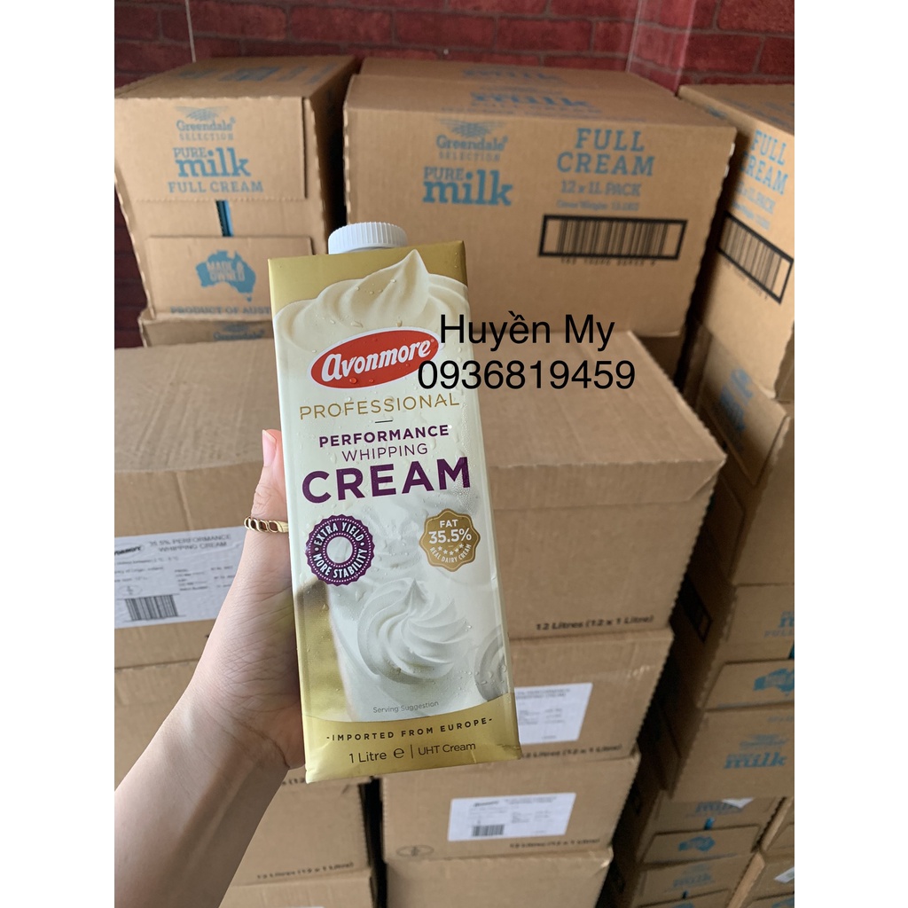 Kem tươi whipping Avonmore 1L