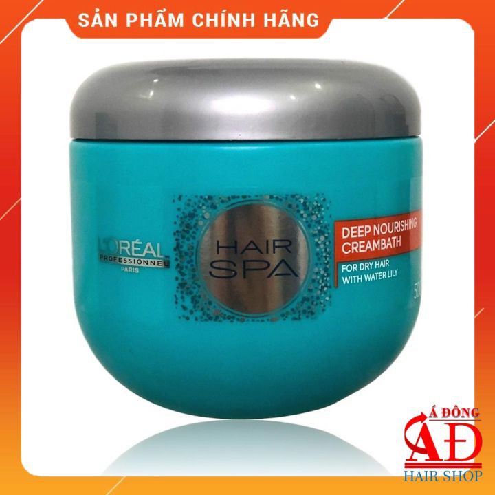 [Chính hãng] [Siêu rẻ] Dầu hấp ủ tóc L'oreal Hair Spa Deep Nourishing Creambath  nuôi dưỡng suôn mượt 500ml - chính hãng