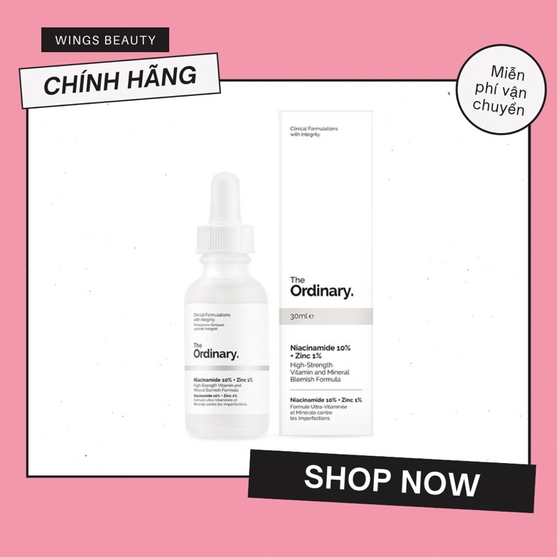 MUA 1 TẶNG 1 Sample - Dầu dưỡng THE ORDINARY Niacinamide 10% + Zinc 1%