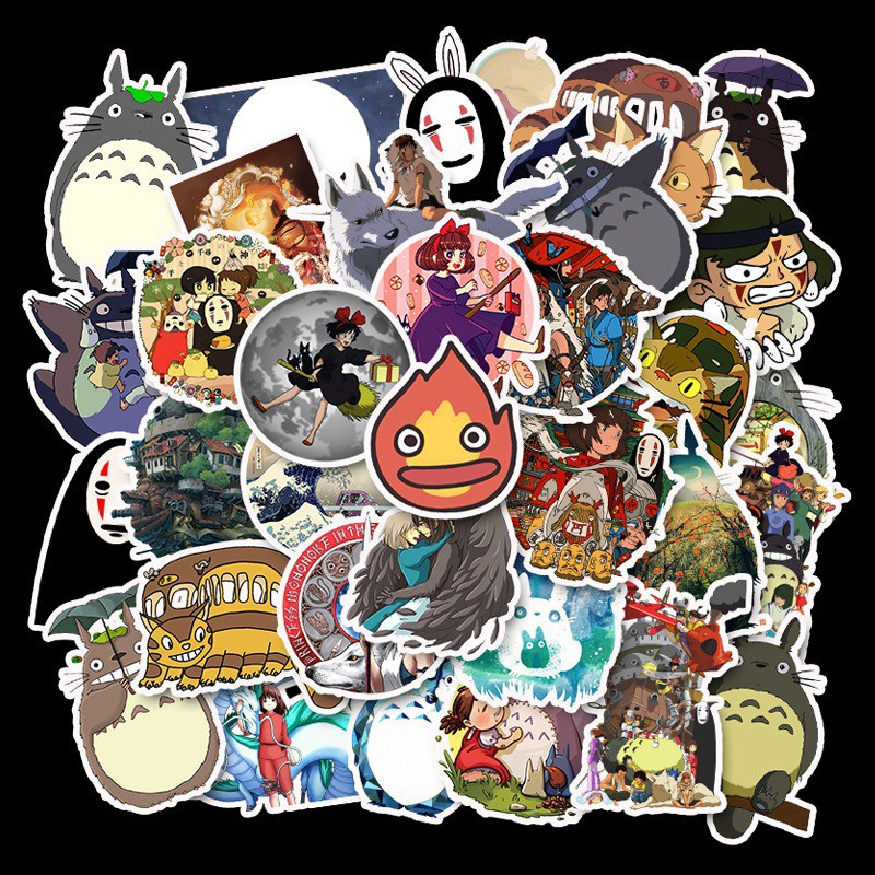 Sticker Studio Ghibli Sticker dán nón bảo hiểm, Sticker dán chống nước, chống UV