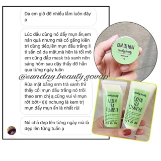 Sữa rửa mặt trà xanh handmade