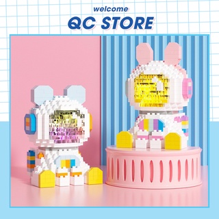 Bộ đồ chơi lắp ráp 3d thông minh mini hình phi hành gia cho bé
