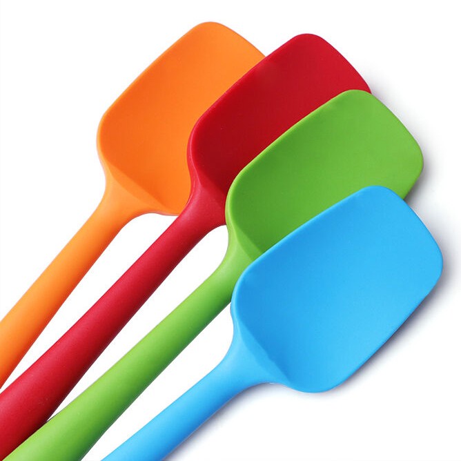 Phới Vét Bột Spatula Silicone Dạng Thìa Chịu Nhiệt