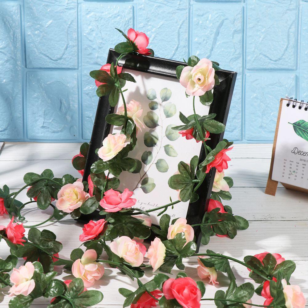 CONOPERY Dây Hoa Lụa 2.5M Nhiều Màu Trang Trí Tiệc