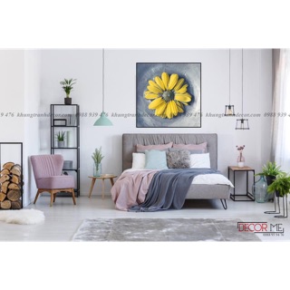 Tranh canvas treo tường Hoa vàng 60x60cm - 80x80cm