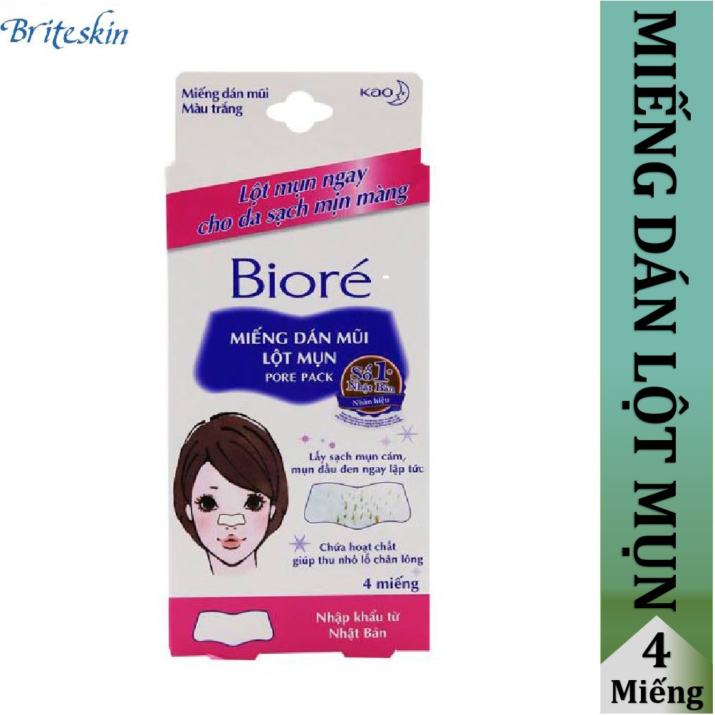 Miếng Dán Lột Mụn Biore (Hộp 4 Miếng)