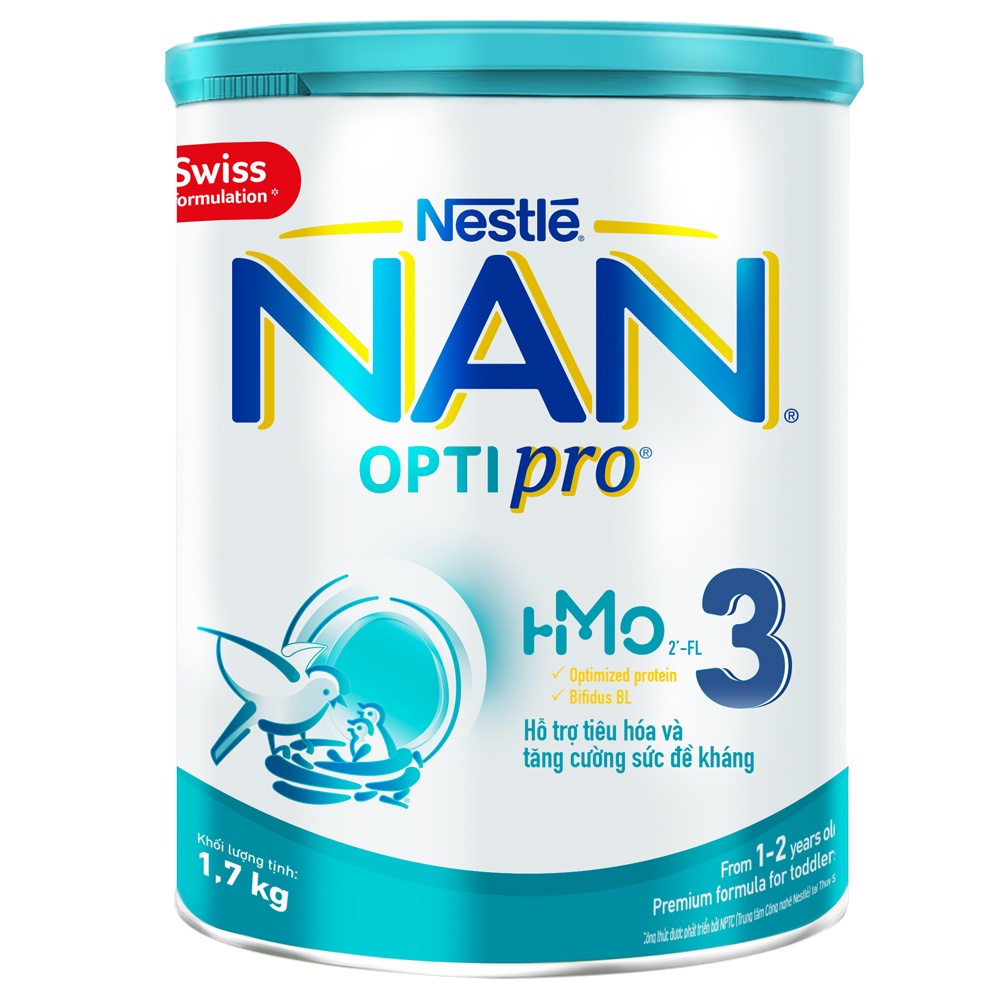 Sữa Bột Nestle Nan Optipro Plus số 3 5-HMO 1.5kg Mẫu mới Date 2025