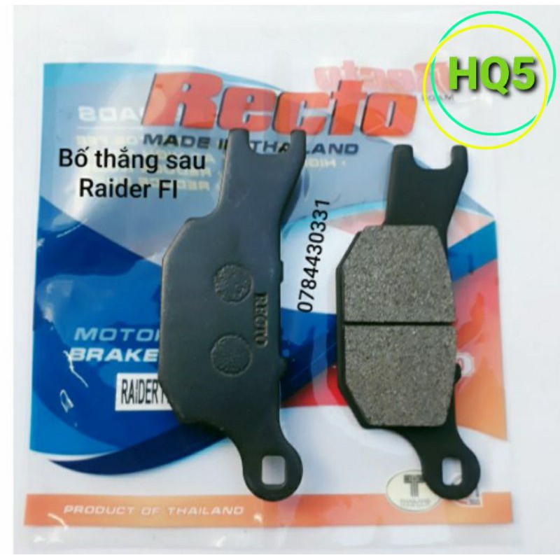 Bố thắng sau Raider FI/ Satria Recto,  thái lan.