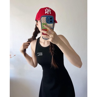 Váy maxi ĐEN thun xòe