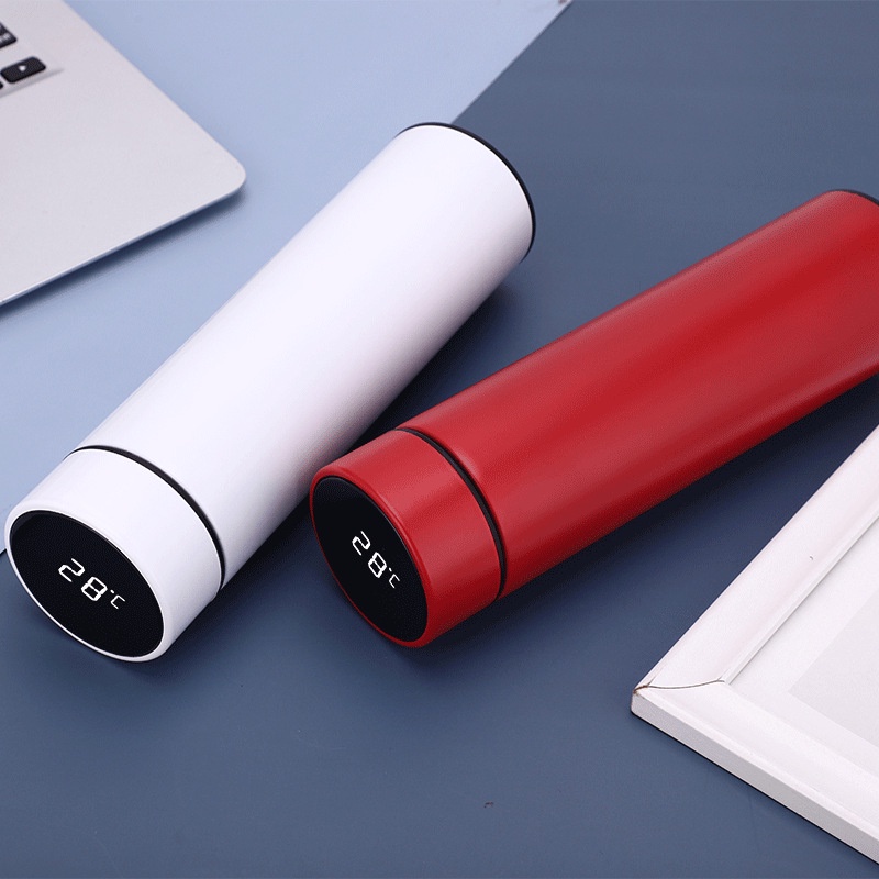 Bình Giữ Nhiệt Có Nắp Cảm Ứng Nhiệt Độ Inox 304 Cao cấp - 500ml