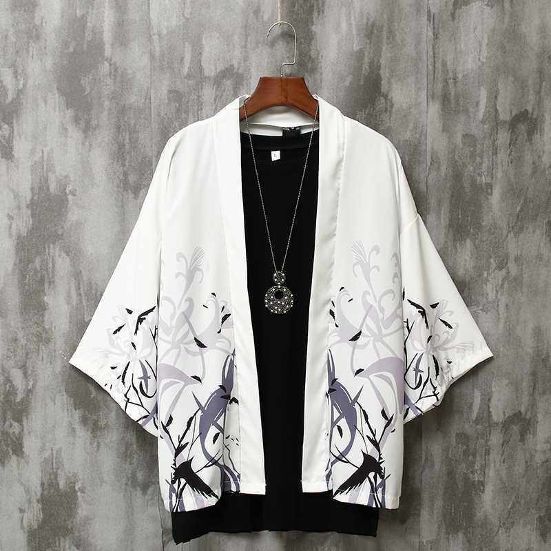 Áo len kimono Nhật Bản Nam Haori Yukata Nam Samurai Trang phục Nam kimono