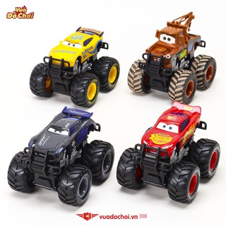 Hộp 4 mô hình xe ô tô 🚗 Mcqueen-Monster Truck chạy đà  - Nhân vật trong bộ phim Car 3
