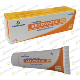 Kem nấm -ketovazol 2% 5g .