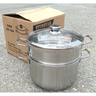 Bảo hành 60 Xửng hấp Fivestar 26 cm dùng bếp từ