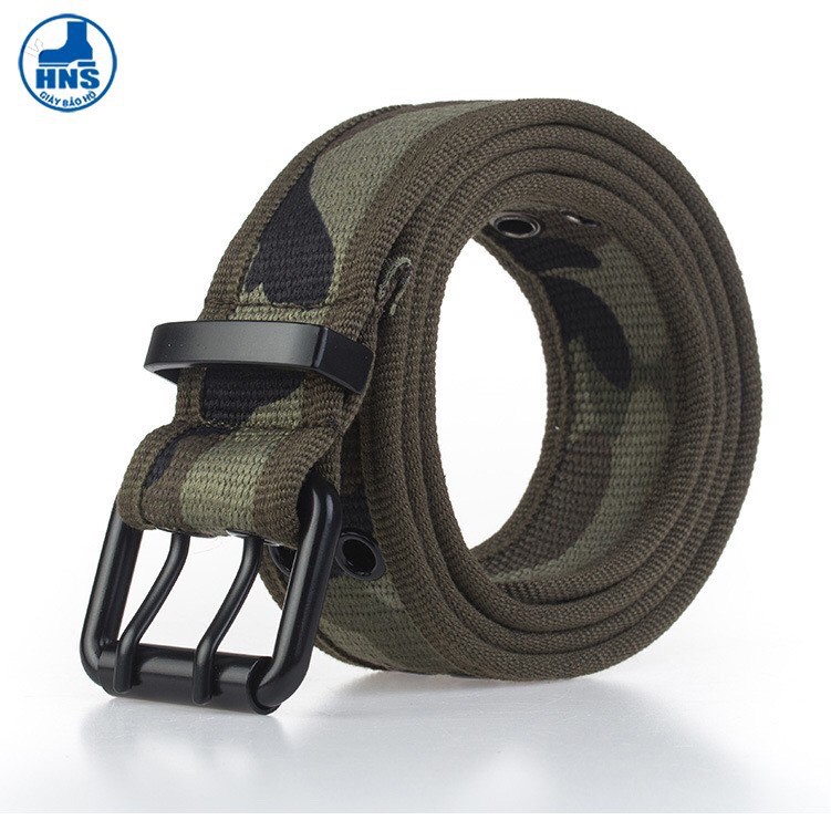 [Hàng Siêu Bền] Thắt lưng nam vải dù, khóa lỗ kim loại, dây lưng cao cấp