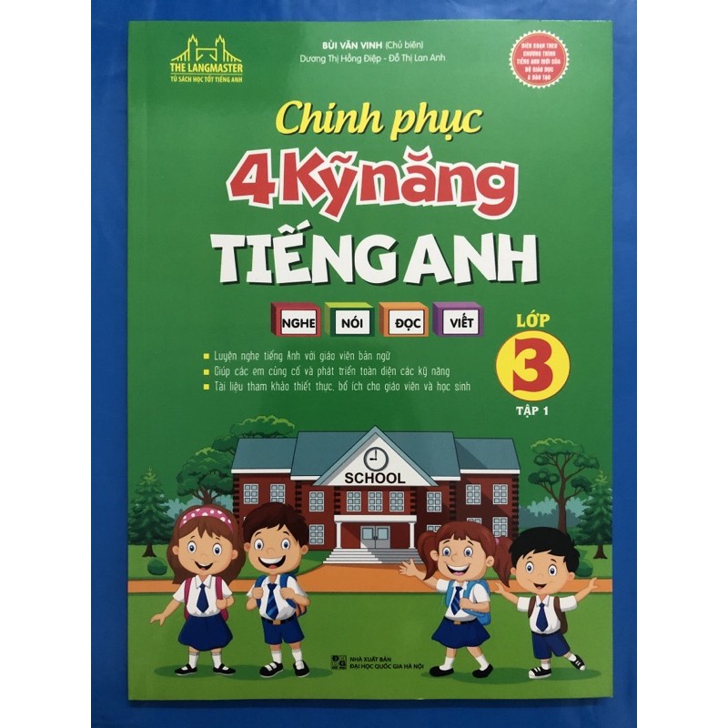 Sách - Chinh phục 4 kỹ năng tiếng anh Nghe - Nói - Đọc - Viết lớp 3 (2 tập)