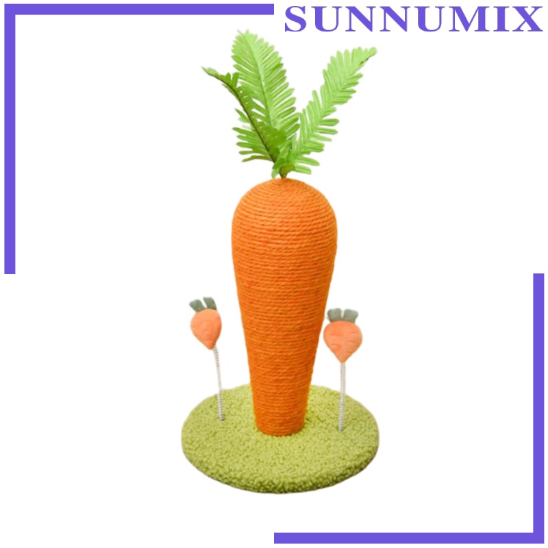 [Sunnimix] Đồ Chơi Cào Móng Mèo Hình Cà Rốt / Cây Cào Tương Tác Với Mèo Cưng Trong Nhà DIY