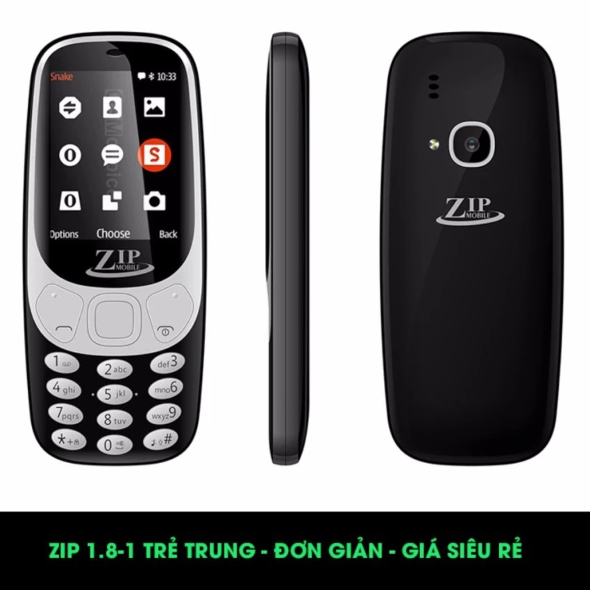 Điện  thoại Zip ( đen)