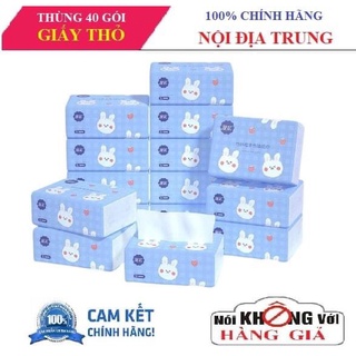 Thùng 40 gói Giấy rút, Giấy thỏ