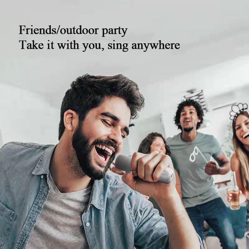 Máy Hát Karaoke YS-203 Không Dây Tích Hợp Micro Chất Lượng Cao Loa bluetooth karaoke